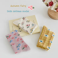 Load image into Gallery viewer, Girls Flower Checked Accessories Socks Wholesale 230114309
