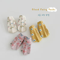 Load image into Gallery viewer, Girls Flower Checked Accessories Socks Wholesale 230114309
