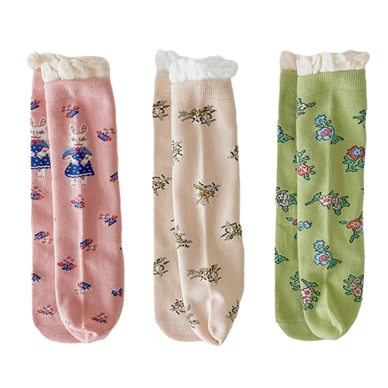 Girls Flower Cartoon Accessories Socks Wholesale 230114314