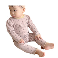Load image into Gallery viewer, 2 Pieces Set Baby Girls Flower Print Tops Sleepwears And Pants Wholesale 230114319
