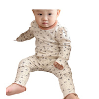 Load image into Gallery viewer, 2 Pieces Set Baby Girls Flower Print Tops Sleepwears And Pants Wholesale 230114319
