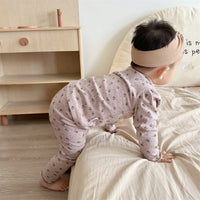 Load image into Gallery viewer, 2 Pieces Set Baby Girls Flower Print Tops Sleepwears And Pants Wholesale 230114319
