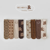 Load image into Gallery viewer, Unisex Checked Cartoon Print Accessories Socks Wholesale 230114322
