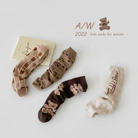 Load image into Gallery viewer, Unisex Checked Cartoon Print Accessories Socks Wholesale 230114322
