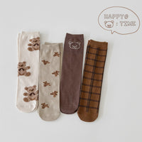 Load image into Gallery viewer, Unisex Checked Cartoon Print Accessories Socks Wholesale 230114322
