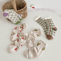 Load image into Gallery viewer, Unisex Fruit Checked Accessories Socks Wholesale 230114325
