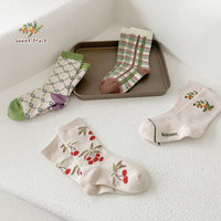 Load image into Gallery viewer, Unisex Fruit Checked Accessories Socks Wholesale 230114325
