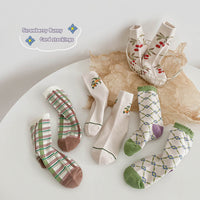 Load image into Gallery viewer, Unisex Fruit Checked Accessories Socks Wholesale 230114325
