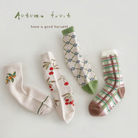 Load image into Gallery viewer, Unisex Fruit Checked Accessories Socks Wholesale 230114325

