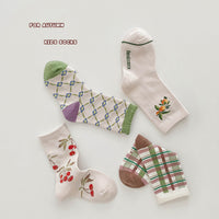 Load image into Gallery viewer, Unisex Fruit Checked Accessories Socks Wholesale 230114325
