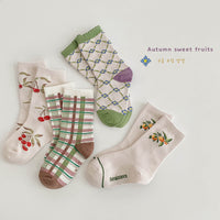 Load image into Gallery viewer, Unisex Fruit Checked Accessories Socks Wholesale 230114325
