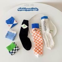 Load image into Gallery viewer, Unisex Letters Checked Accessories Socks Wholesale 230114326
