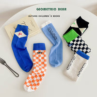 Load image into Gallery viewer, Unisex Letters Checked Accessories Socks Wholesale 230114326
