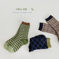 Load image into Gallery viewer, Boys Checked Accessories Socks Wholesale 230114332
