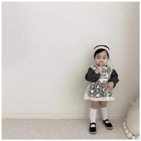 Load image into Gallery viewer, 2 Pieces Set Baby Girls Solid Color Tops And Shorts Wholesale 230114335
