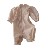 Load image into Gallery viewer, Baby Girls Solid Color Lace Jumpsuits Wholesale 230114340
