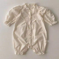 Load image into Gallery viewer, Baby Girls Solid Color Lace Jumpsuits Wholesale 230114340
