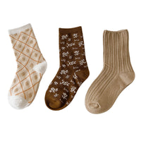 Load image into Gallery viewer, Unisex Striped Flower Checked Print Accessories Socks Wholesale 230114344
