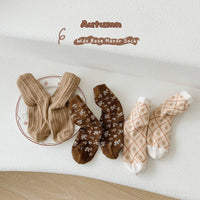 Load image into Gallery viewer, Unisex Striped Flower Checked Print Accessories Socks Wholesale 230114344
