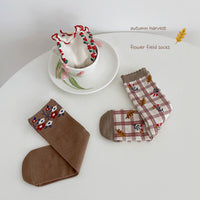 Load image into Gallery viewer, Unisex Flower Checked Accessories Socks Wholesale 230114348
