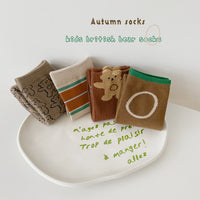 Load image into Gallery viewer, Unisex Striped Letters Cartoon Print Accessories Socks Wholesale 230114349
