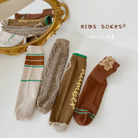 Load image into Gallery viewer, Unisex Striped Letters Cartoon Print Accessories Socks Wholesale 230114349
