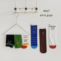 Load image into Gallery viewer, Unisex Striped Letters Cartoon Print Accessories Socks Wholesale 230114350
