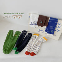 Load image into Gallery viewer, Unisex Striped Letters Cartoon Print Accessories Socks Wholesale 230114350
