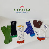 Load image into Gallery viewer, Unisex Striped Letters Cartoon Print Accessories Socks Wholesale 230114350
