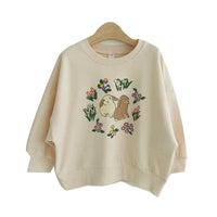 Load image into Gallery viewer, Baby Girls Flower Animals Print Hoodies Sweatshirts Wholesale 230114352
