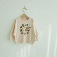 Load image into Gallery viewer, Baby Girls Flower Animals Print Hoodies Sweatshirts Wholesale 230114352
