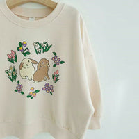 Load image into Gallery viewer, Baby Girls Flower Animals Print Hoodies Sweatshirts Wholesale 230114352
