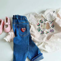 Load image into Gallery viewer, Baby Girls Flower Animals Print Hoodies Sweatshirts Wholesale 230114352
