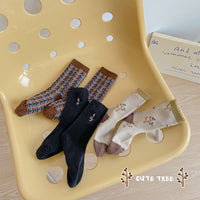 Load image into Gallery viewer, Unisex Plant Embroidered Print Accessories Socks Wholesale 230114353
