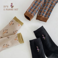 Load image into Gallery viewer, Unisex Plant Embroidered Print Accessories Socks Wholesale 230114353
