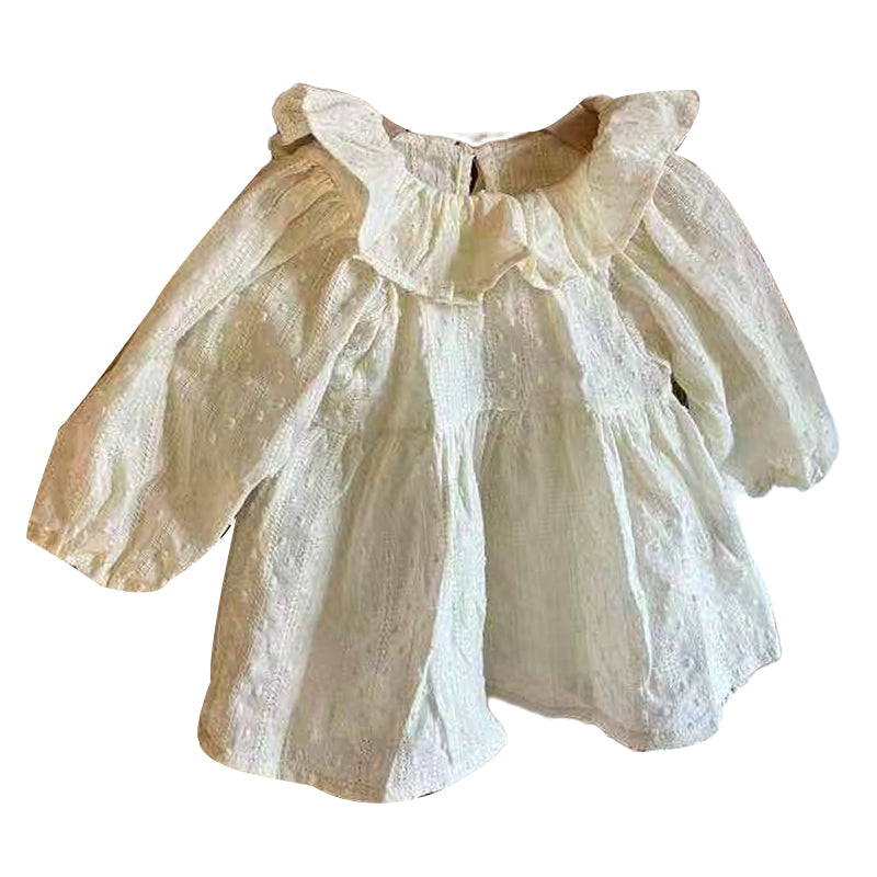 Baby Kid Girls Flower Embroidered Dresses Wholesale 230114355