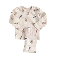 Load image into Gallery viewer, 2 Pieces Set Baby Unisex Polka dots Cartoon Print Tops And Pants Wholesale 230114365
