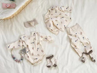 Load image into Gallery viewer, 2 Pieces Set Baby Unisex Polka dots Cartoon Print Tops And Pants Wholesale 230114365
