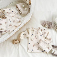 Load image into Gallery viewer, 2 Pieces Set Baby Unisex Polka dots Cartoon Print Tops And Pants Wholesale 230114365
