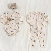 Load image into Gallery viewer, 2 Pieces Set Baby Unisex Polka dots Cartoon Print Tops And Pants Wholesale 230114365
