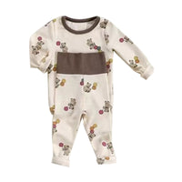 Load image into Gallery viewer, 2 Pieces Set Baby Unisex Cartoon Print Tops And Color-blocking Pants Wholesale 230114366
