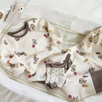 Load image into Gallery viewer, 2 Pieces Set Baby Unisex Cartoon Print Tops And Color-blocking Pants Wholesale 230114366
