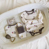 Load image into Gallery viewer, 2 Pieces Set Baby Unisex Cartoon Print Tops And Color-blocking Pants Wholesale 230114366
