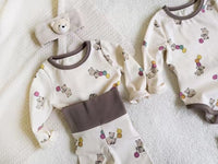 Load image into Gallery viewer, 2 Pieces Set Baby Unisex Cartoon Print Tops And Color-blocking Pants Wholesale 230114366
