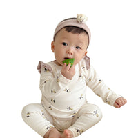 Load image into Gallery viewer, 2 Pieces Set Baby Girls Flower Print Tops And Pants Wholesale 230114370
