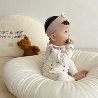 Load image into Gallery viewer, 2 Pieces Set Baby Girls Flower Print Tops And Pants Wholesale 230114370
