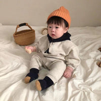 Load image into Gallery viewer, Baby Unisex Color-blocking Alphabet Jumpsuits Wholesale 230114371
