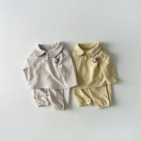 Load image into Gallery viewer, 2 Pieces Set Baby Unisex Letters Tops And Solid Color Pants Wholesale 230114372

