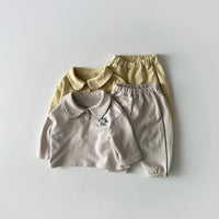 Load image into Gallery viewer, 2 Pieces Set Baby Unisex Letters Tops And Solid Color Pants Wholesale 230114372
