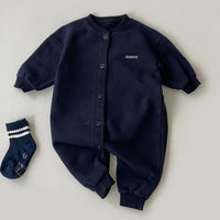 Load image into Gallery viewer, Baby Unisex Letters Embroidered Jumpsuits Wholesale 230114385

